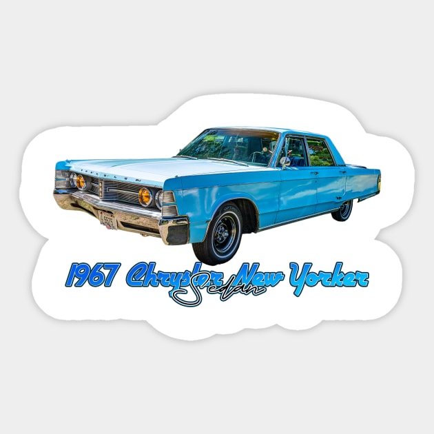 1967 Chrysler New Yorker Sedan Sticker by Gestalt Imagery